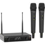Behringer XTM1-35 DUAL VOCAL SET Sistema de micrófono cardioide de mano inalámbrico para 2 personas (EE. UU.: 584 a 608 MHz)