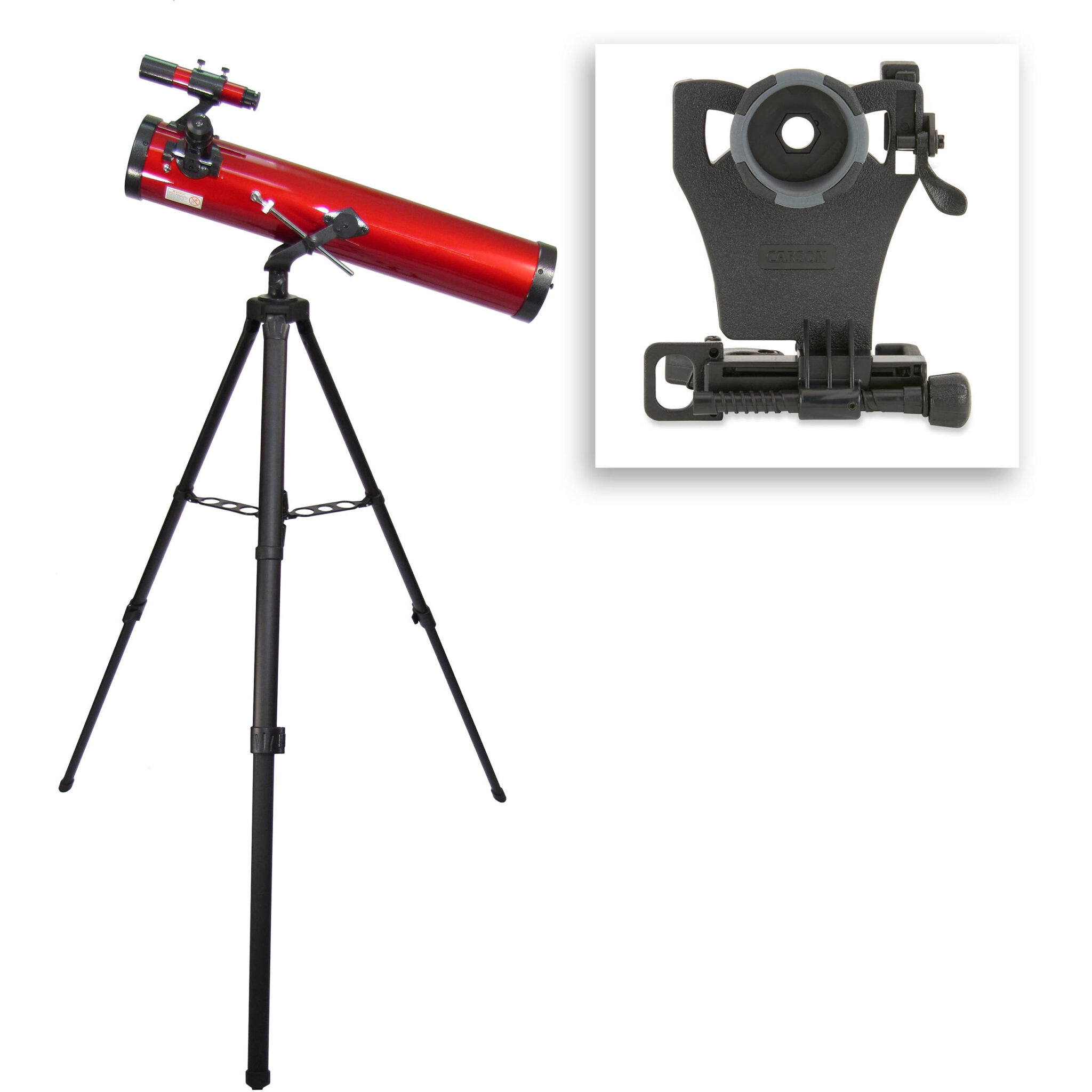91286cf126debdc0dfdd715f1f733706.jpg Telescopio Carson RP-100SP RedPlanet 76mm f/9 Reflector AZ - Imagen 1