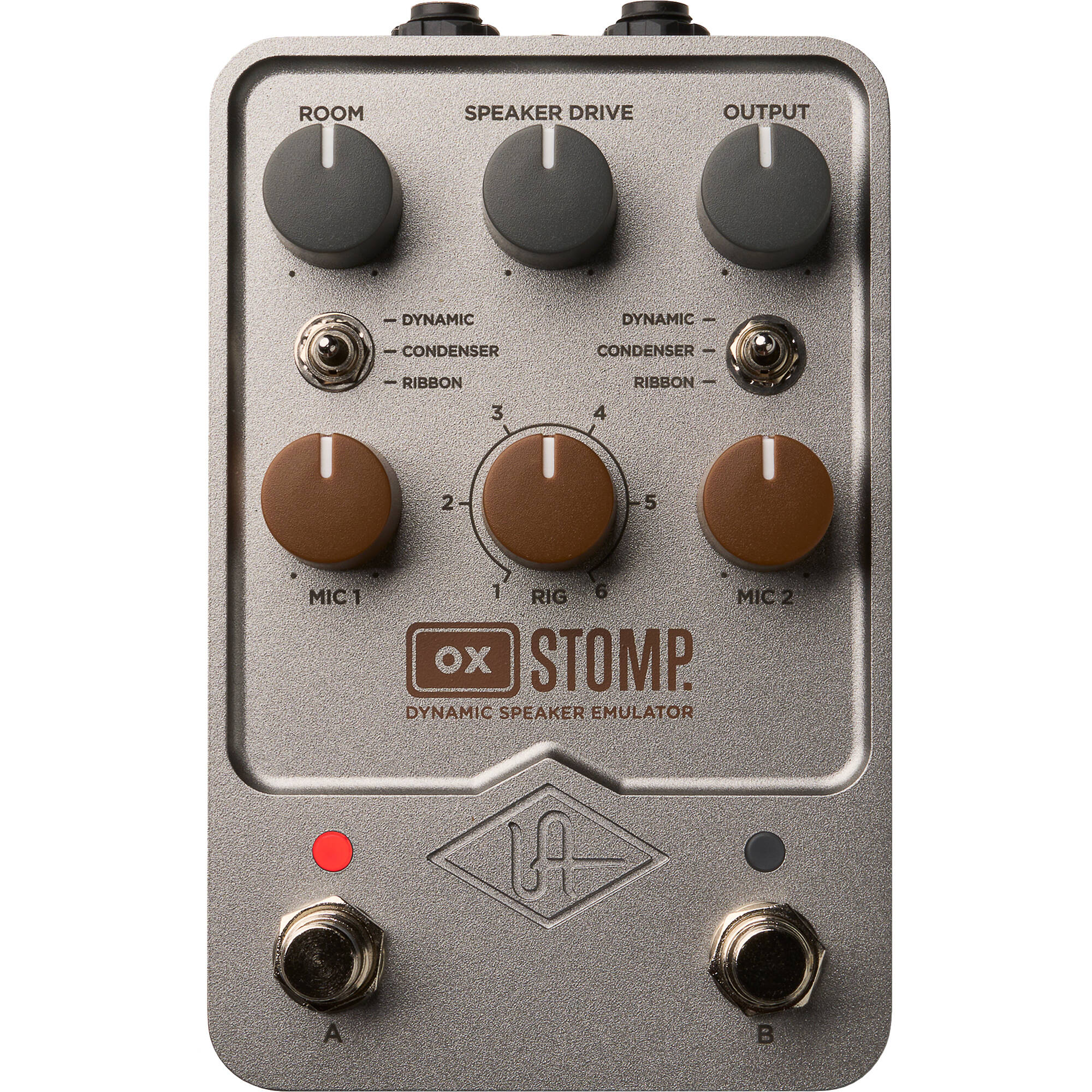 9131a2f8d3402a0f2ced90e0a0cd9662.jpg Pedal emulador de altavoz dinámico Universal Audio UAFX OX Stomp - Imagen 1