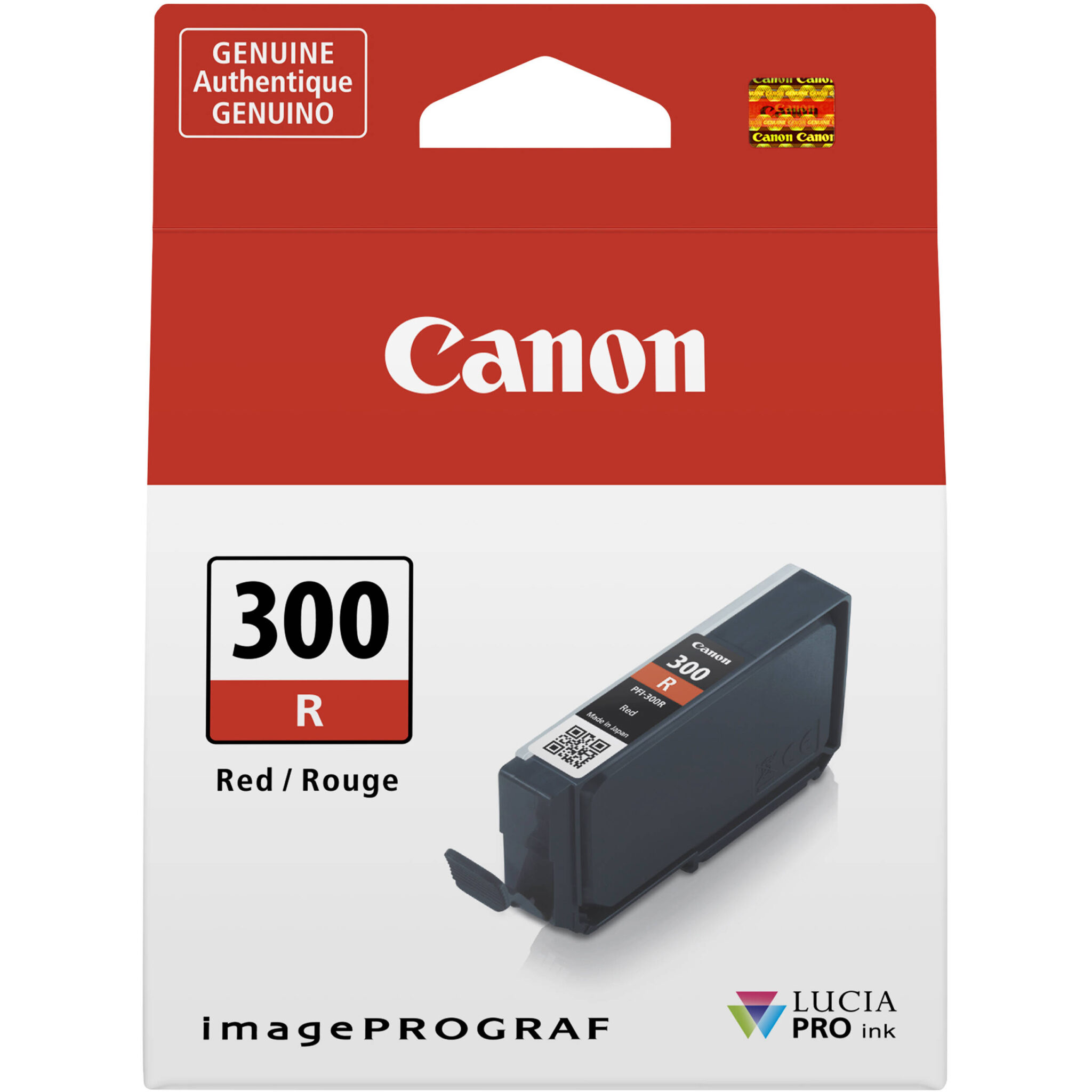 9182b3f09fcdd195ae36c21dd8b435b9.jpg Canon PFI-300 Red Ink Tank - Imagen 1