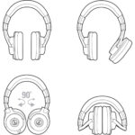 Audio-Technica ATH-M40x Auriculares cerrados para monitor (negro) - Imagen 7