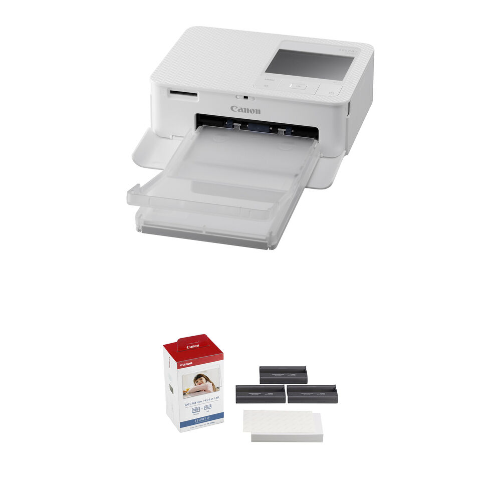932a9da33eb8ad4511b3fc2ac2822932.jpg Canon SELPHY CP1500 Compact Photo Printer with Ink and Paper Kit (White) - Imagen 1