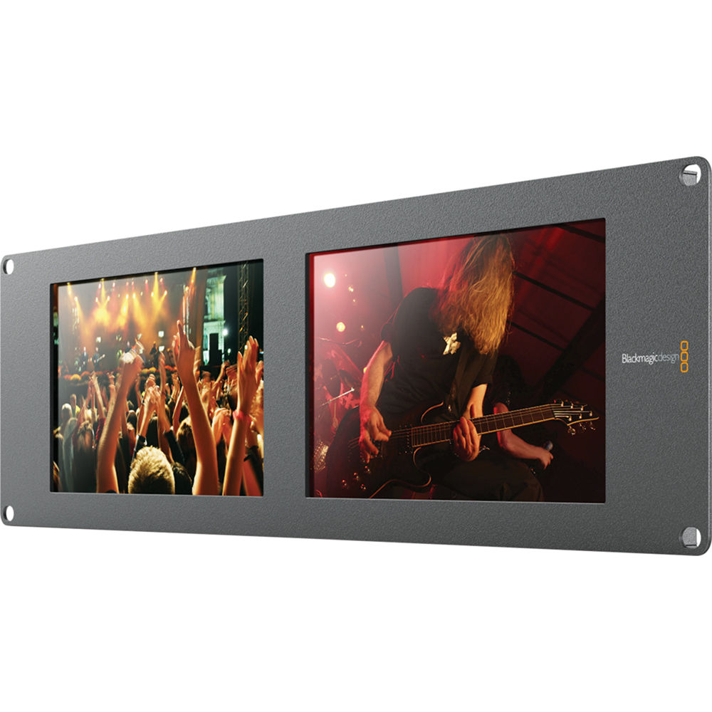 9348caa65e4b50a29c08386c1ee0db99.jpg Blackmagic Design SmartView Duo Monitores LCD duales de 8" para montaje en bastidor - Imagen 1