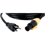 American DJ IP65 Power Link to Edison 3-Prong Power Cable, 50' - Imagen 2