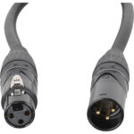 American DJ Accu-Cable XLPRO-1 XLR3M to XLR3F Audio Cable (1') - Imagen 2