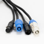 American DJ 5-Pin XLR DMX Locking Power Link Combo Cable (12') - Imagen 2