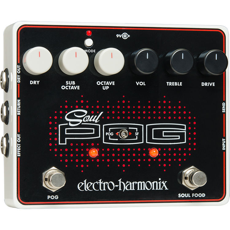 971d0d15af337d814d2f5b3c03cee62c.jpg Pedal generador de octava polifónica y overdrive Electro-Harmonix Soul POG con fuente de alimentación - Imagen 1