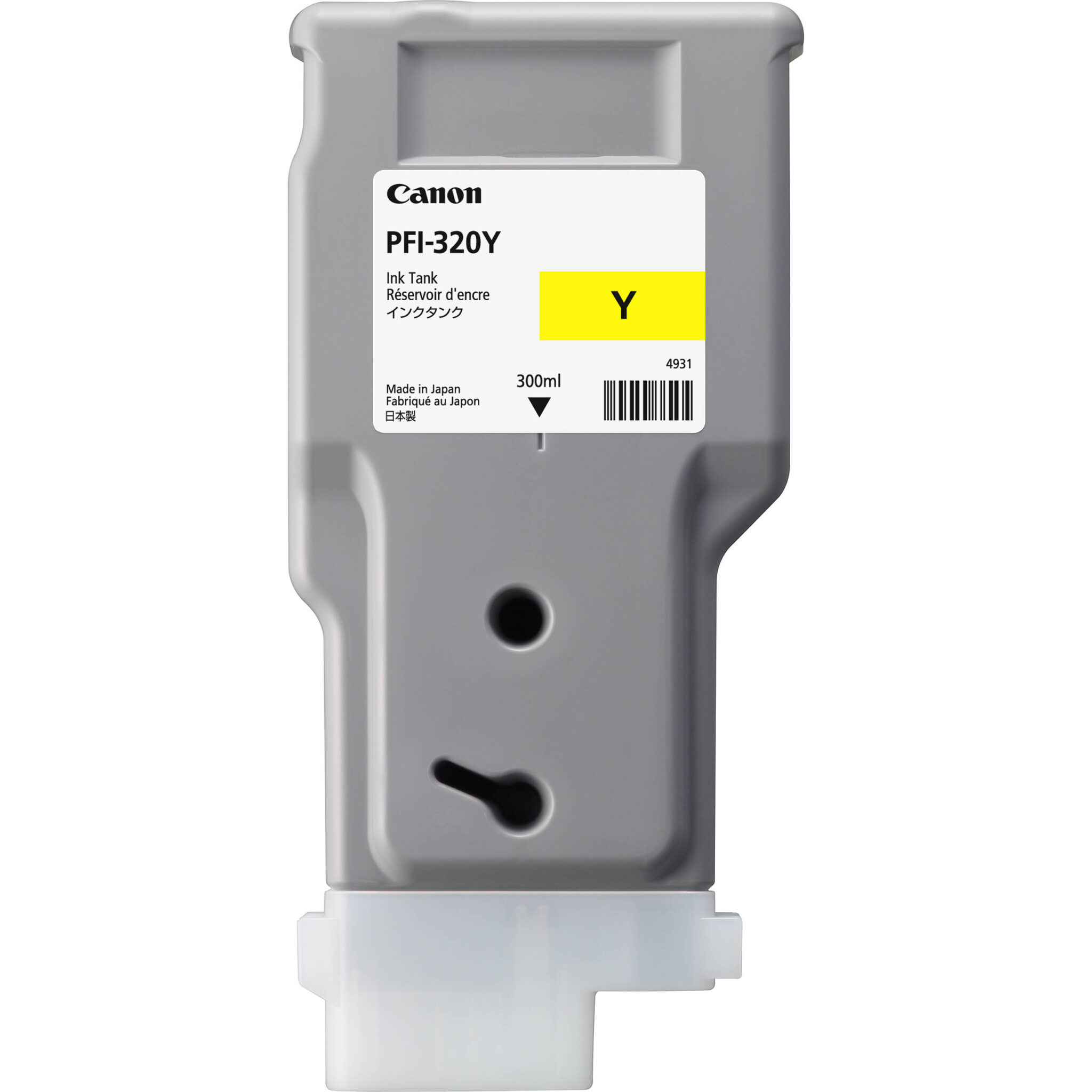 9727e2e22bc68d21d8e03077d7b540dd.jpg Canon PFI-320 Yellow Ink Cartridge (300mL) - Imagen 1