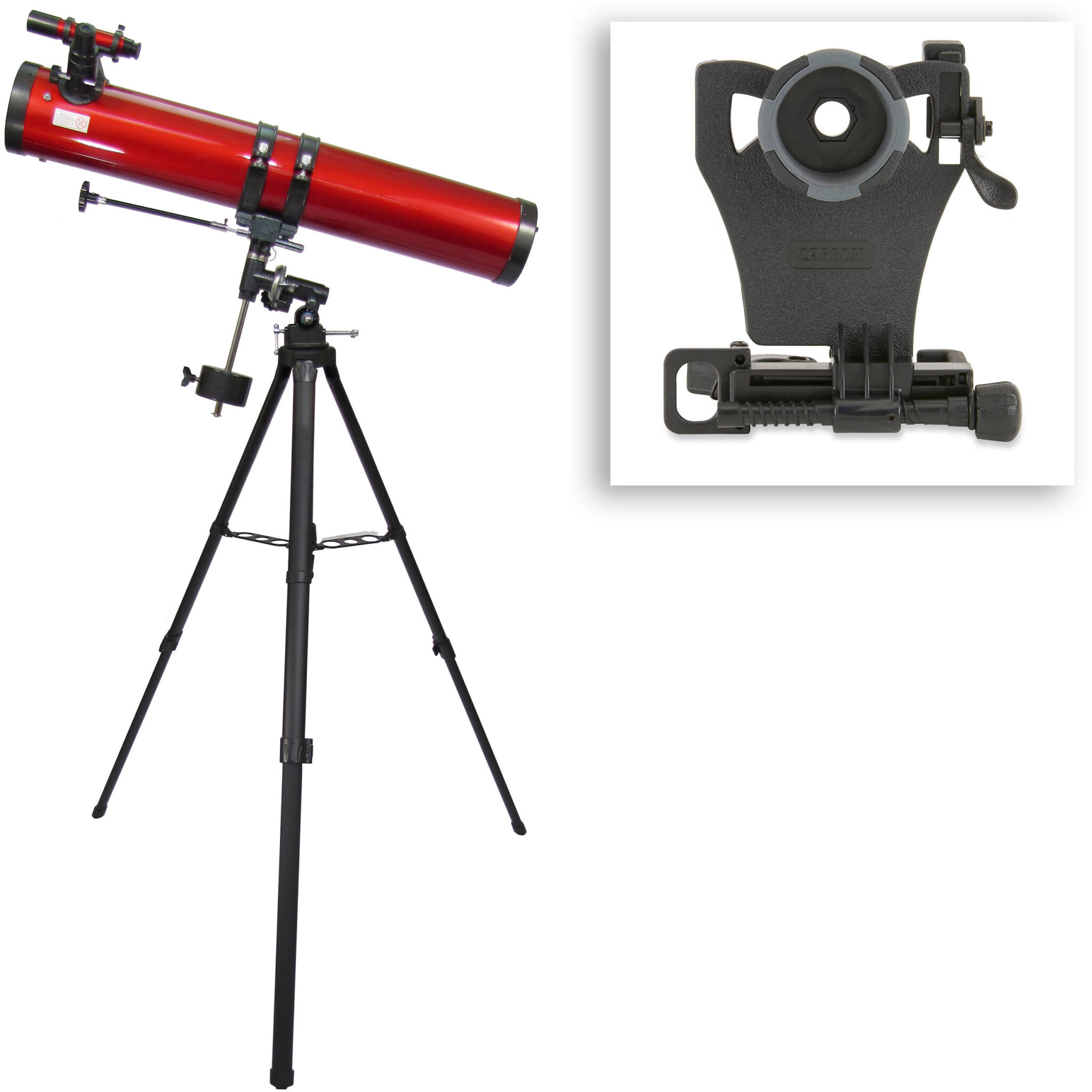 97882084b94090a2a39726d5ae7a462b.jpg Telescopio Carson RP-300SP Red Planet 114 mm f/8 con ecualizador reflector - Imagen 1