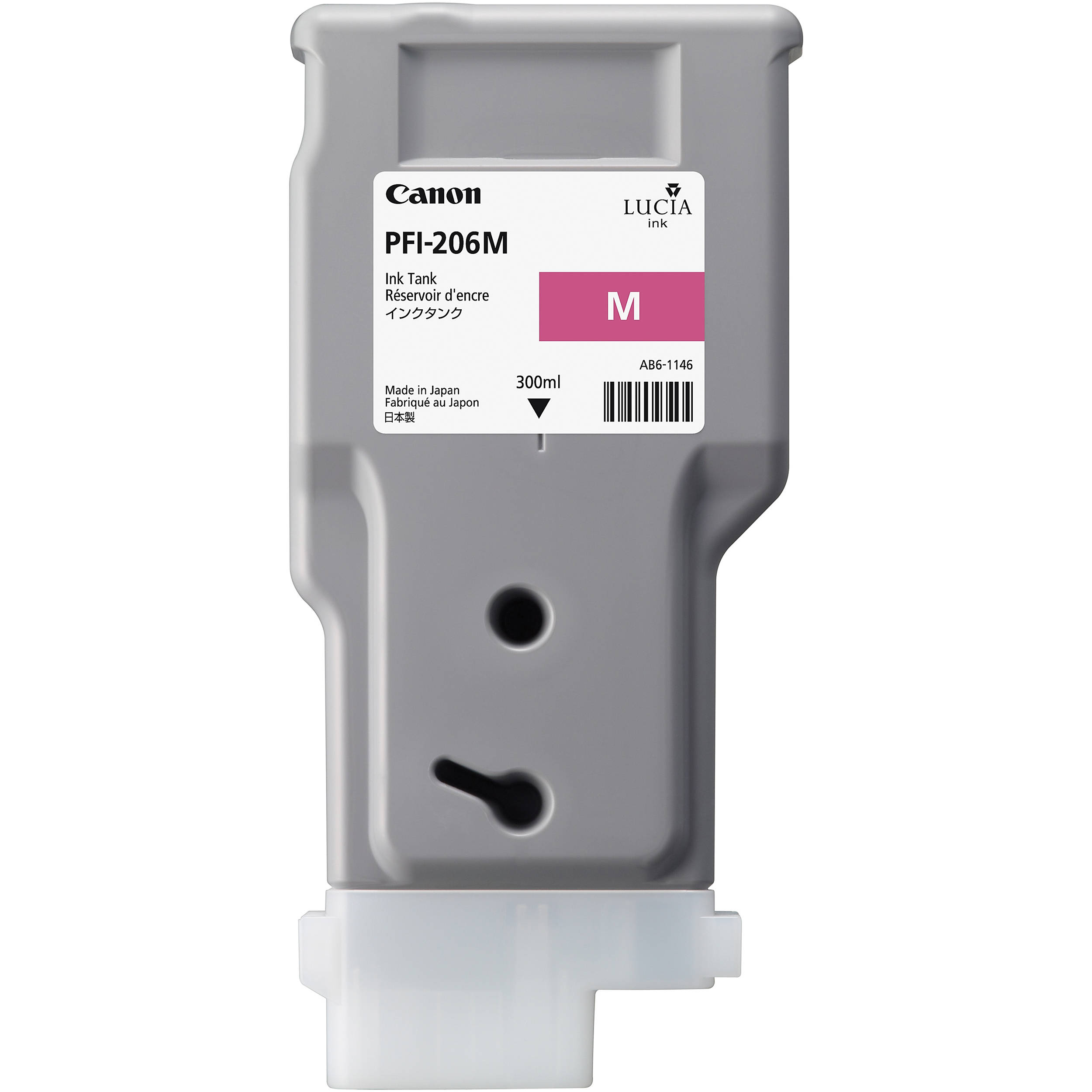 97cc56f29574ee06ae7363a7d43eb2a9-1.jpg Canon PFI-206 Magenta Ink Cartridge (300 ml) - Imagen 1