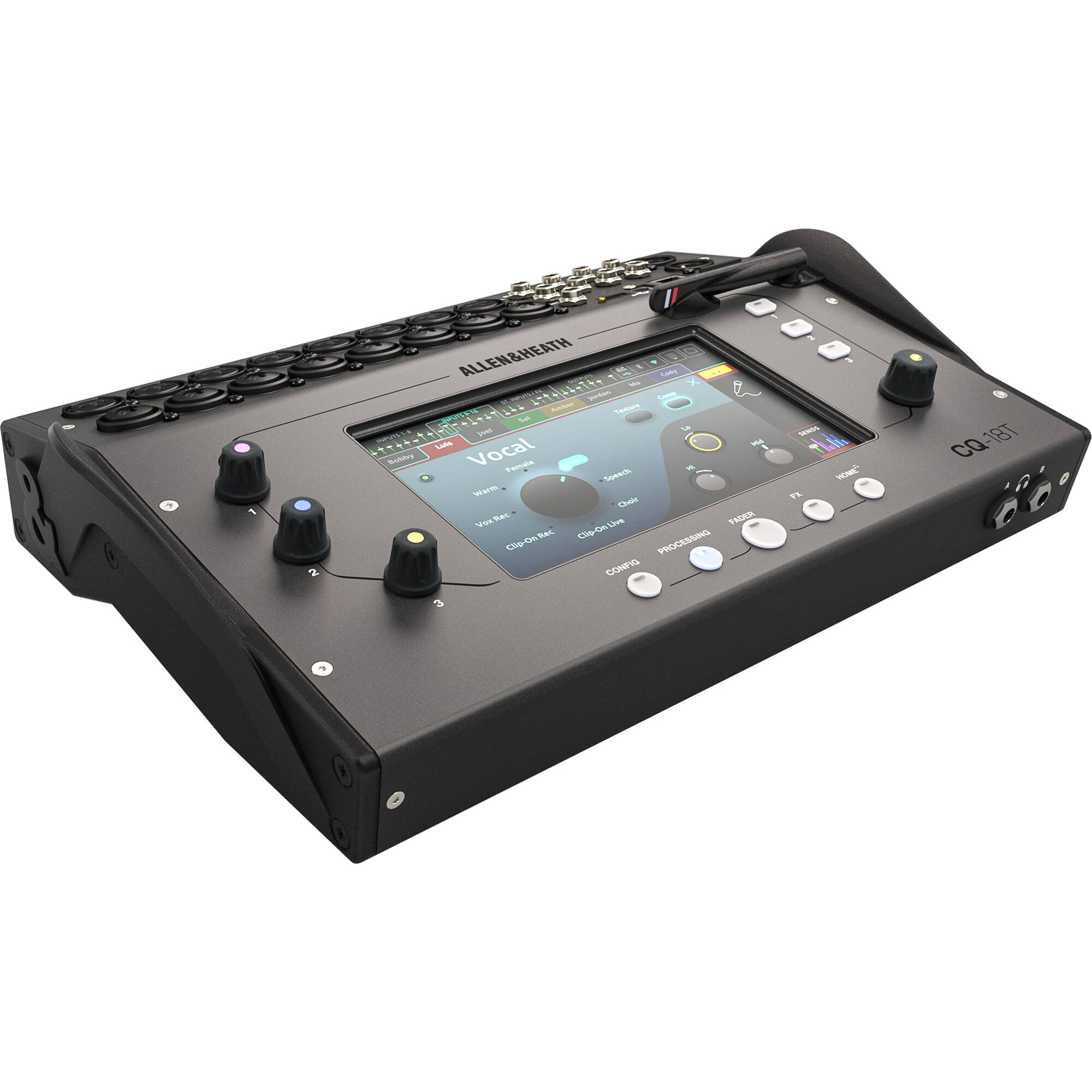 97fdaab2e294a209cdfeeaf733f479fb.jpg Allen & Heath CQ-18T Compact 18-Channel Digital Mixer with Touchscreen - Imagen 1