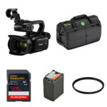 Canon XA60 UHD 4K Camcorder Kit with BP-828 Battery, 128GB Card, UV Filter & Bag - Imagen 2
