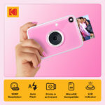 Cámara digital instantánea Kodak PRINTOMATIC+ de 10 MP con paquete de regalo (rosa) - Imagen 5