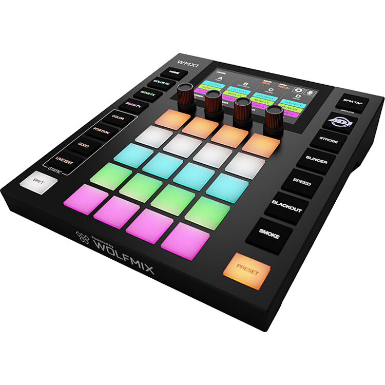 9b264435fde58b99ddfb2924bc752580.jpg American DJ WMX1 Mk2 Wolfmix Sistema de control de iluminación DMX independiente - Imagen 1