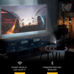 Proyector inteligente Kodak FLIK HD9 de 200 lúmenes Full HD (negro) - Imagen 4
