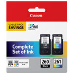 Canon PIXMA TR7020a Wireless Inkjet All-In-One Color Printer with PG-260 Black/CL-261 Color Value Pack Kit (Black) - Imagen 3