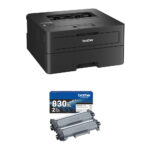 Impresora láser monocromática compacta Brother HL-L2460DW con kit de dos cartuchos de tóner de alto rendimiento - Imagen 3