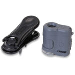 Microscopio de bolsillo Carson MicroMini con clip adaptador para smartphone