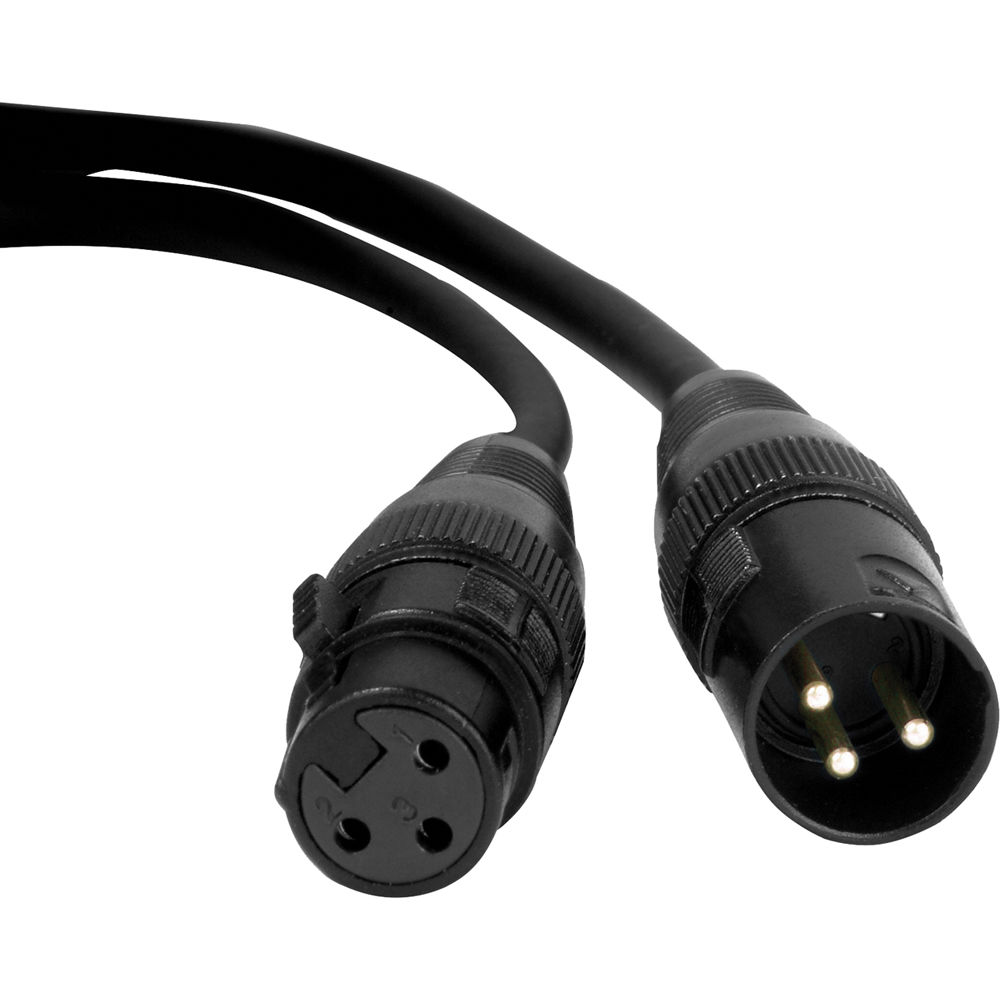 9f19bb52c1bf079c1532fac4abc184e5.jpg American DJ DMX Pro Series 3-Pin DMX Cable (25') - Imagen 1
