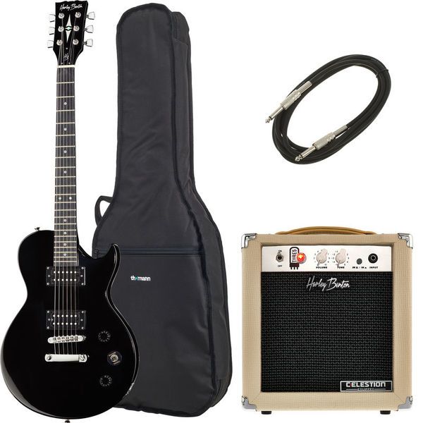 a026c21d561fa5ee64a82963814f78e9.jpg Harley Benton SC-200BK Student Series Bundle - Imagen 1