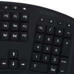 Adesso Tru-Form 150 Teclado ergonómico iluminado de 3 colores (negro) - Imagen 8