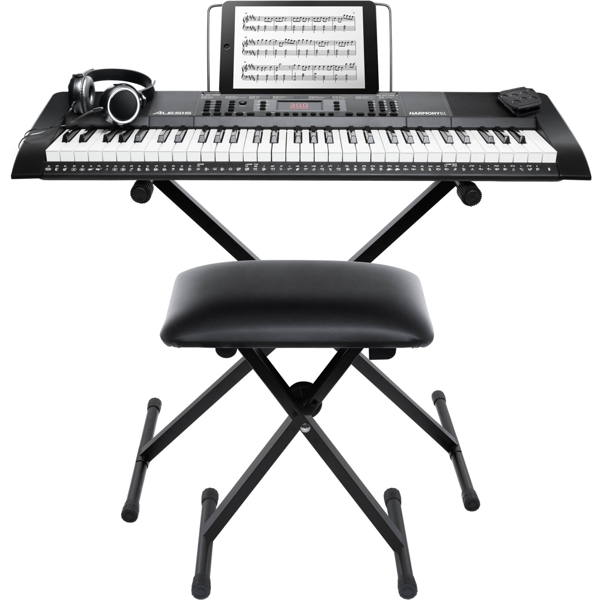 a0651d101441f7c5989a138b78c6044e-1.jpg Alesis Harmony 61 MKIII Teclado portátil de 61 teclas con parlantes incorporados - Imagen 1