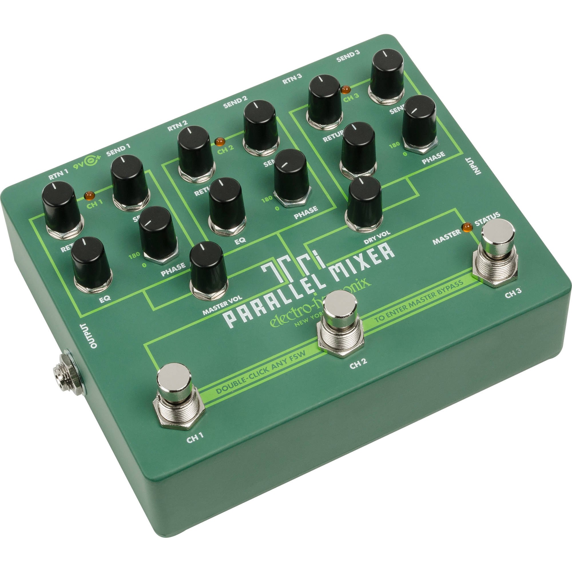 a09bb8af7d8853181e3d340acc63f5a1.jpg Electro-Harmonix Tri Parallel Mixer - Conmutador de bucle FX y pedal mezclador para guitarra eléctrica y bajo - Imagen 1