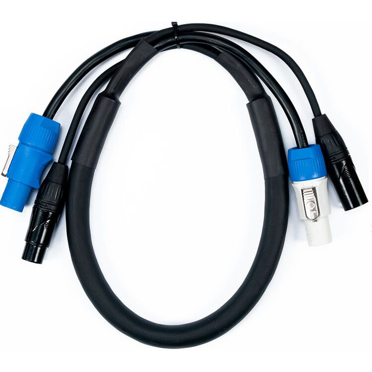 a21b7ddf7498c9e04fc712b34445e4c4.jpg American DJ 3-Pin XLR + powerCON In/Out Combo Link Cable (3') - Imagen 1