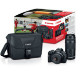 Canon EOS R100 Mirrorless Camera with 18-45mm and 75-300mm Lenses