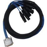 Avid DB25-XLRF DigiSnake - Serpiente de entrada analógica o digital (4 pies)