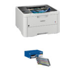 Impresora digital compacta en color Brother Wireless HL-L3220CDW con kit de cartucho de tóner de rendimiento estándar TN2294PK - Imagen 2