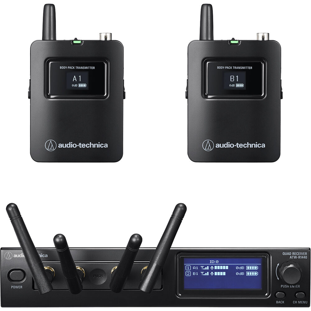 a45a0f7bdde0f09b9102e2ad10bb5785.jpg Audio-Technica ATW-1421 System 20 PRO Sistema de micrófono inalámbrico digital para 2 personas sin micrófonos (2,4 GHz) - Imagen 1