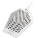 Audio-Technica U891RWb Micrófono de superficie cardioide con LED e interruptor local (blanco)