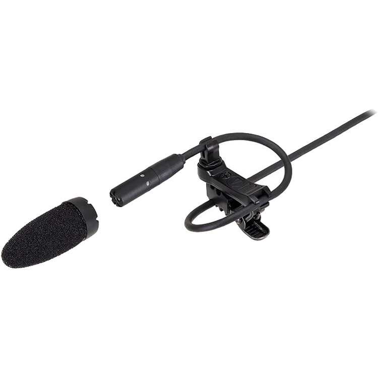 a6bc33b1ef51f12a68a30d27491cc361.jpg Audio-Technica BP898cT4 Micrófono Lavalier cardioide subminiatura (negro, conector TA4F) - Imagen 1