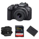 Canon EOS R10 Mirrorless Camera with 18-45mm Lens and Essentials+ Kit