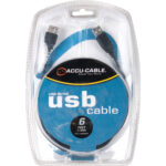 American DJ Accu-Cable USB 2.0 Type A Male to Type A Female Extension Cable (6')