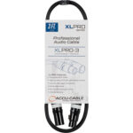 American DJ Accu-Cable XLPRO-3 XLR3M to XLR3F Audio Cable (3')