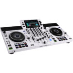 Denon DJ SC LIVE 4 Sistema de DJ independiente de 4 decks con pantalla táctil de 7", parlantes incorporados y Wi-Fi (blanco)