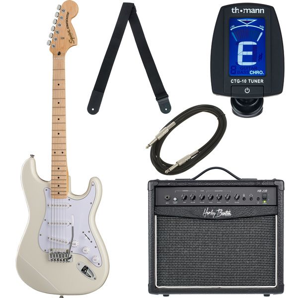 aab223f97e6dd512ae8ac14044188ead.jpg Squier Affinity Strat MN OW Bundle - Imagen 1