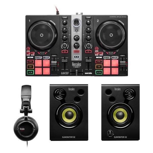 abe2e91ab37c466b9b4c5ab105e051b1.jpg Hercules DJ Learning Kit MK2 - Imagen 1