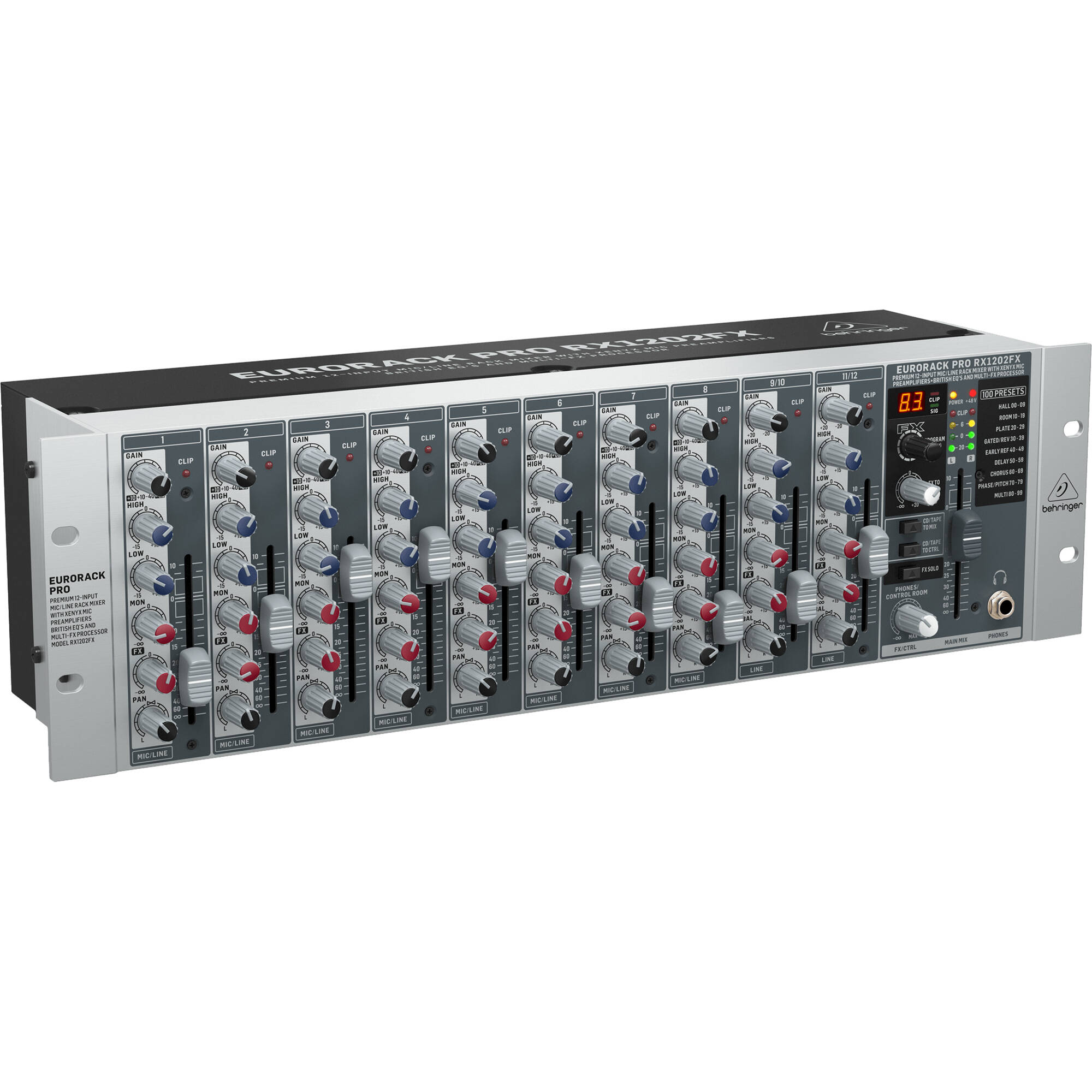 ac343c33e80b0b6b99e35893df4bfdb9.jpg Behringer Eurorack Pro RX1202FX Mezclador de montaje en rack con efectos - Imagen 1