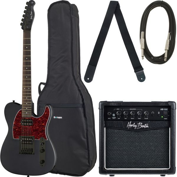 ac7d9ce35496464228dab7a0254b37e9.jpg Harley Benton TE-20HH SBK Standard Bundle 1 - Imagen 1
