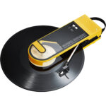 Audio-Technica Sound Burger Tocadiscos Bluetooth portátil manual de dos velocidades (amarillo)