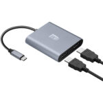 Adaptador Adesso USB-C macho a Dual-HDMI 4K hembra (5,9") - Imagen 6