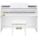 Casio Celviano AP-750 Piano digital estilo consola de 88 teclas con banco (blanco) - Imagen 2