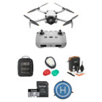 Drone DJI Mini 4 Pro con control remoto RC-N2 y kit de accesorios esenciales