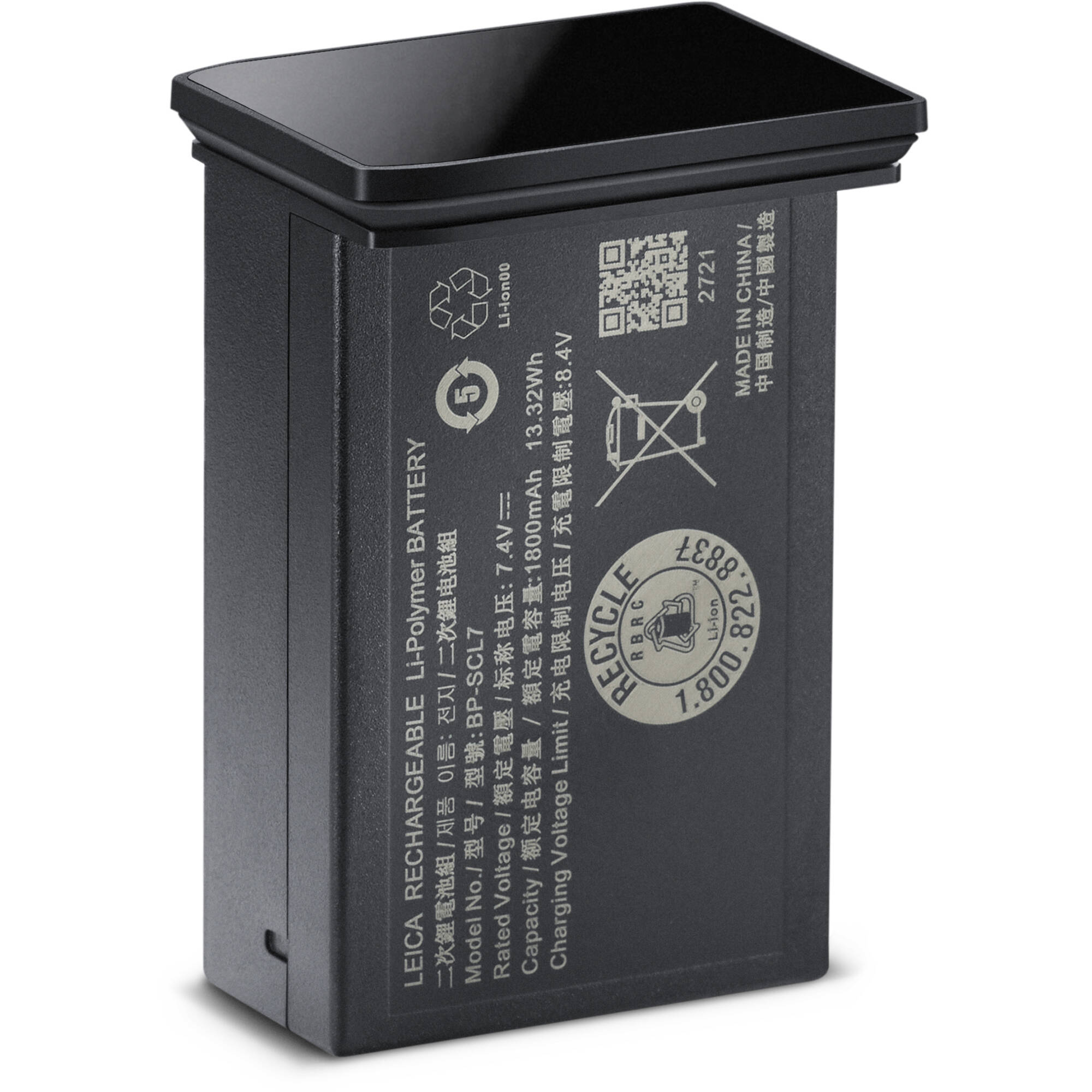ae33b7c8d8164369ecff9a76eb924c1a.jpg Batería de iones de litio Leica BP-SCL7 (negro brillante) - Imagen 1