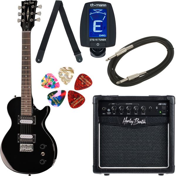 ae7b68cf2fb09f7a7d89ffbd49161461.jpg Harley Benton SC-200BK Mini Bundle - Imagen 1