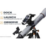 Telescopio refractor Celestron StarSense Explorer LT 80AZ AZ con kit de filtro solar EclipSmart - Imagen 7