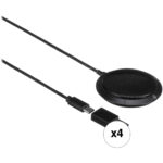 Audio-Technica ATR4697-USB Micrófono de superficie de condensador omnidireccional (paquete de 4) - Imagen 2